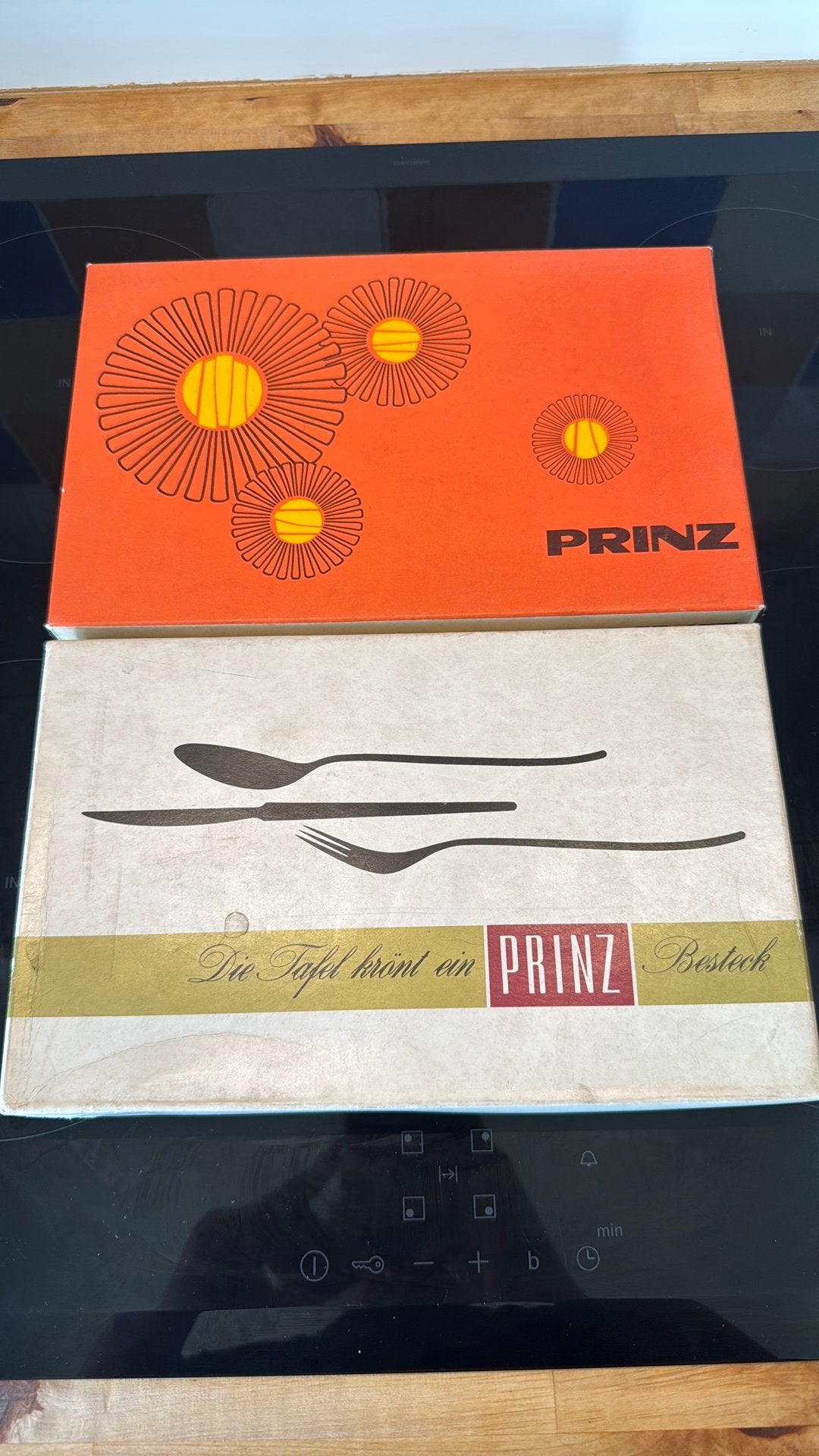 Lot van 2 vintage PRINZ Solingen besteksets – Jaren '60/'70, Enlèvement ou Envoi
