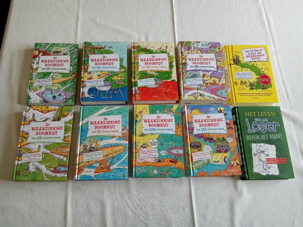 De waanzinnige boomhut 9 boeken plus 1 extra boek izgst., Ophalen of Verzenden, Zo goed als nieuw, Andy Griffiths; Terry Denton