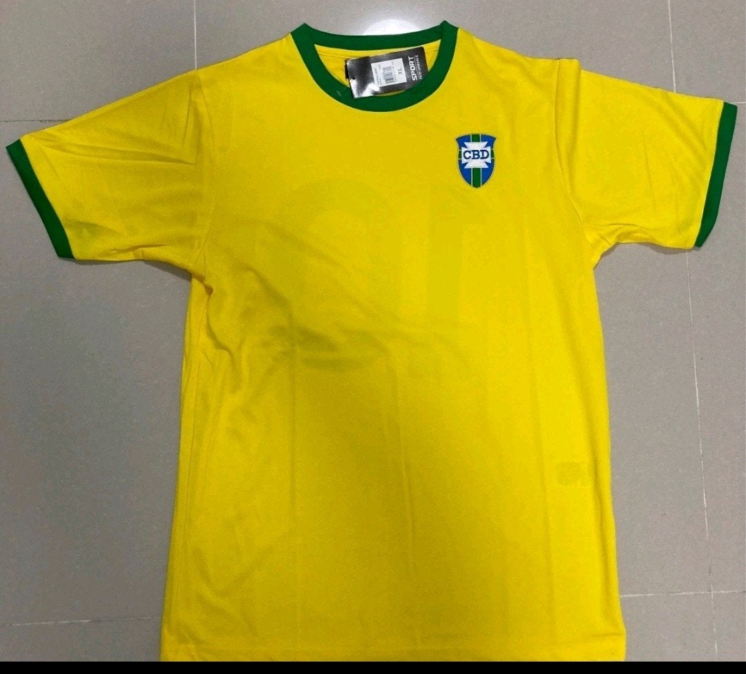 Brazilië Pele Thuisshirt Origineel WorldCup Nieuw 1970, Verzamelen, Verzenden