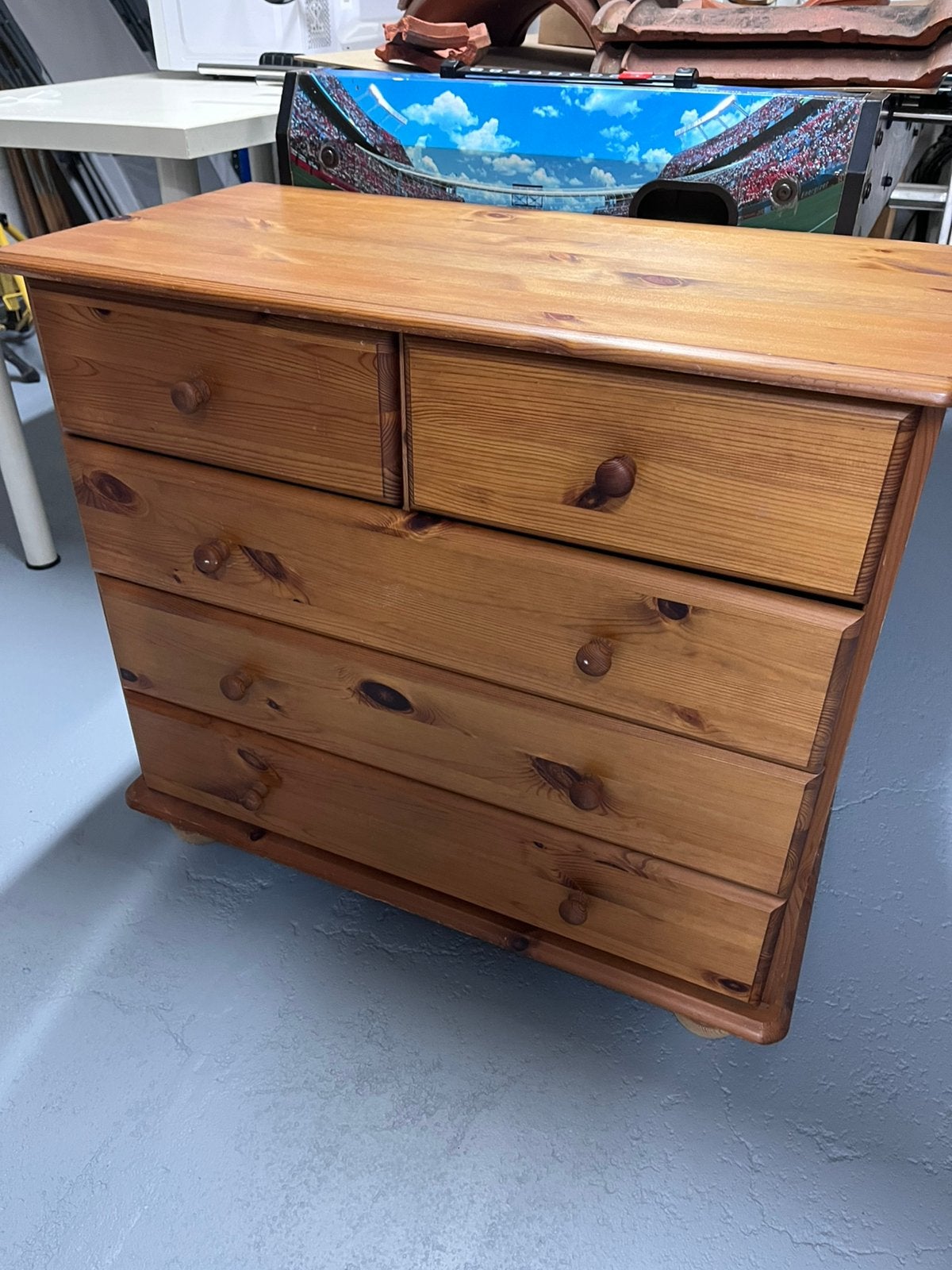 Commodekast grenen hout, Huis en Inrichting, Ophalen, Klassiek, 50 tot 100 cm, Zo goed als nieuw