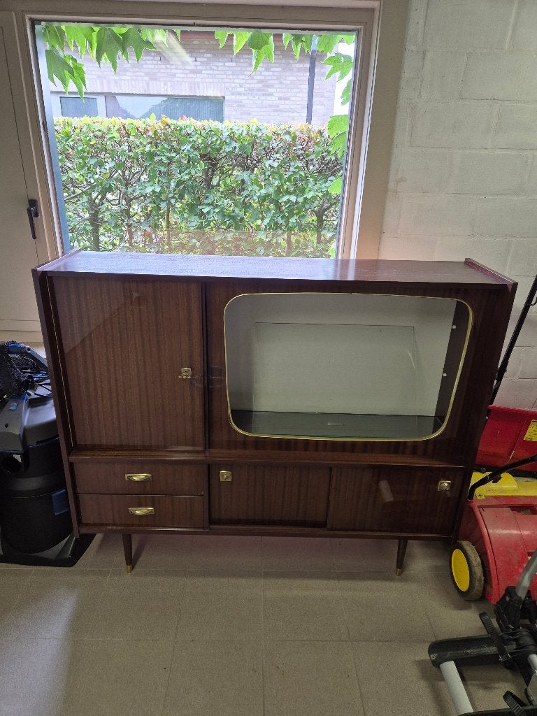 Kast, Huis en Inrichting, Kasten | Kleerkasten, Ophalen, Gebruikt, 100 tot 150 cm, Vintage