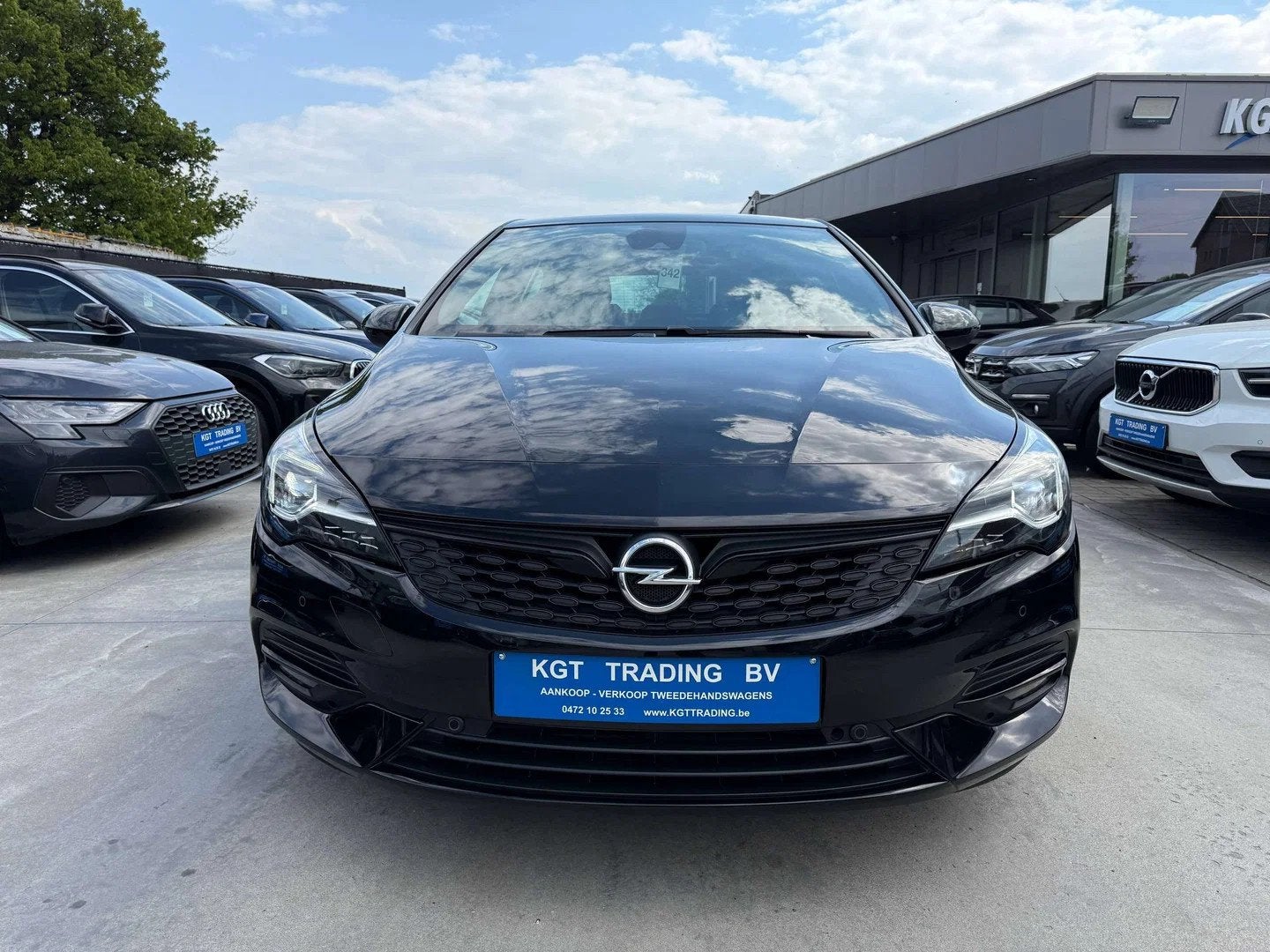 Opel Astra 1.2i 5-DEURS GS-LINE NAVIGATIE LEDER CAMERA CARPL, Auto's, 1199 cc, Zwart, Leder, Bedrijf