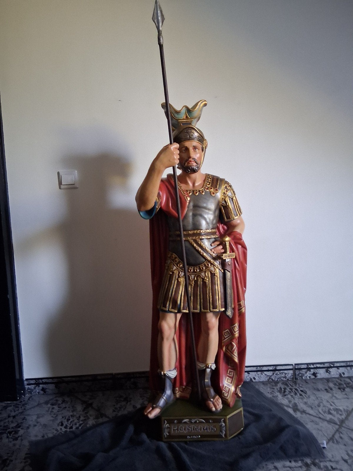 kerkbeeld van de heilige eustachius., Antiek en Kunst, Antiek | Religieuze voorwerpen, Ophalen