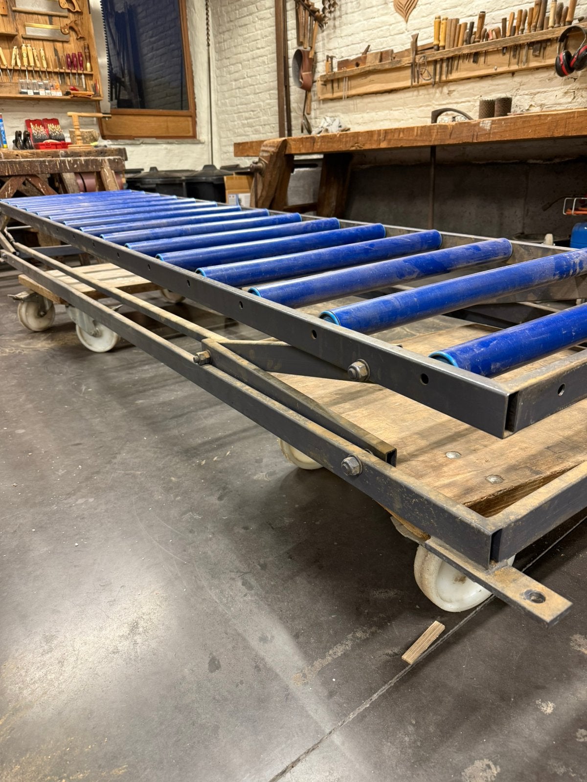 Professionele rollertafel Philips Constant vlak-vandiktebank, Doe-het-zelf en Bouw, Ophalen, Zo goed als nieuw