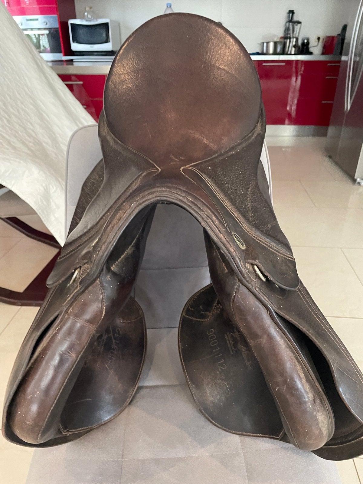 Selle d’obstacles /mixte Kieffer cuir -17;5/18-Tres bon état, Animaux & Accessoires, Siège semi-creux, Obstacle, L (17.5 pouces)