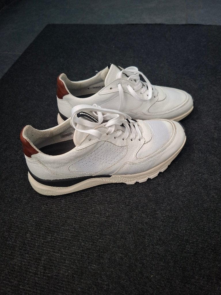 Witte herensneakers, Vêtements | Hommes, Chaussures, Enlèvement ou Envoi, Floris van Bommel, Comme neuf, Blanc