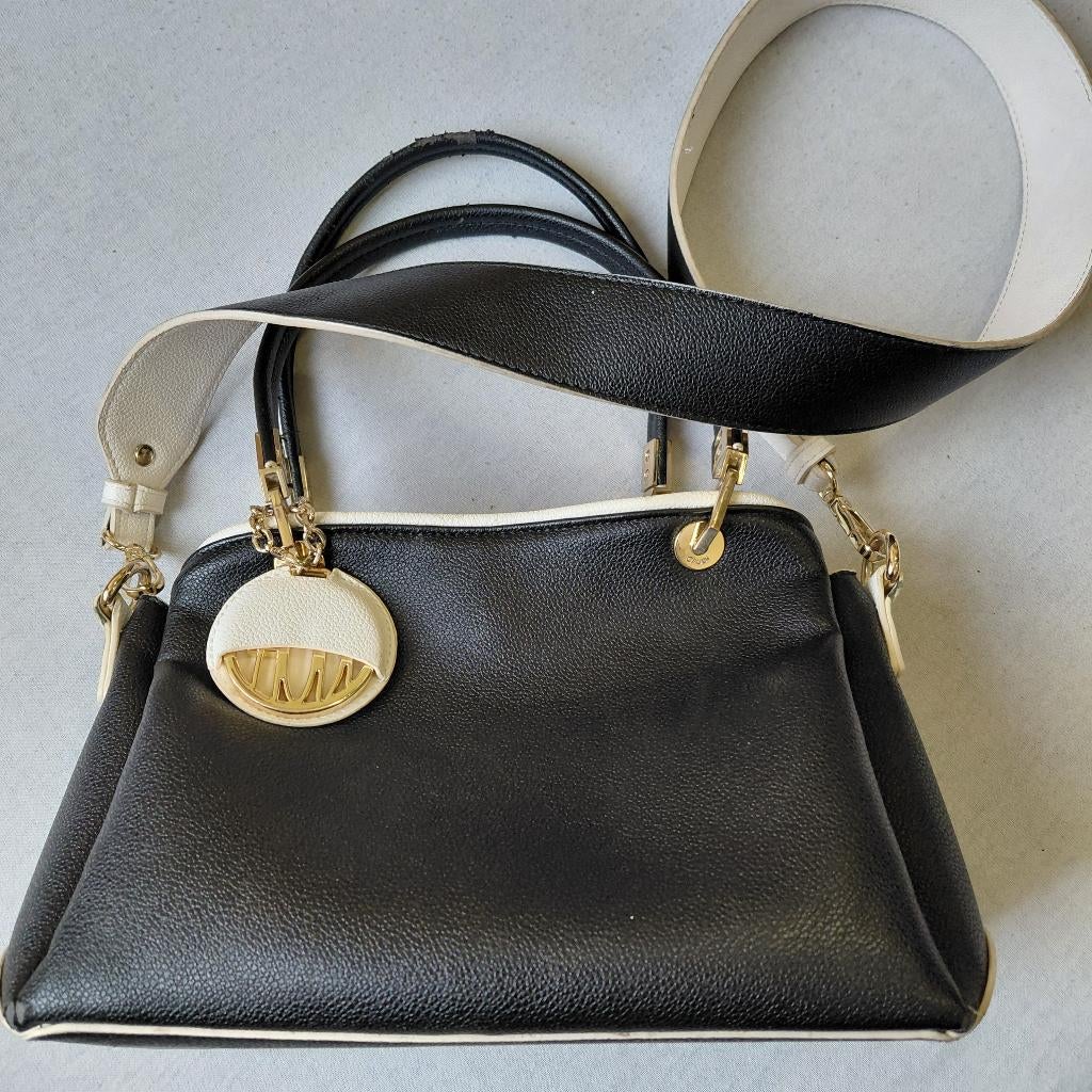 Sac à main Gaudì bicolore, Ophalen, Gebruikt, Zwart, Handtas