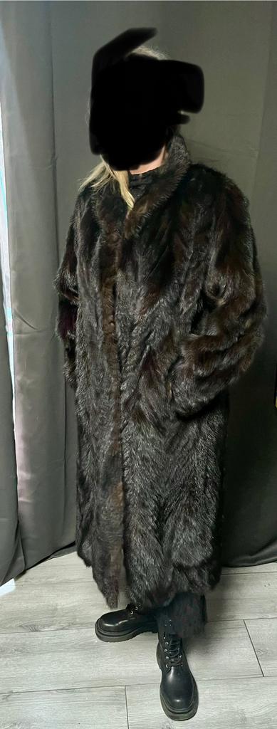 Vintage bontmantel maat medium, Ophalen of Verzenden, Zo goed als nieuw