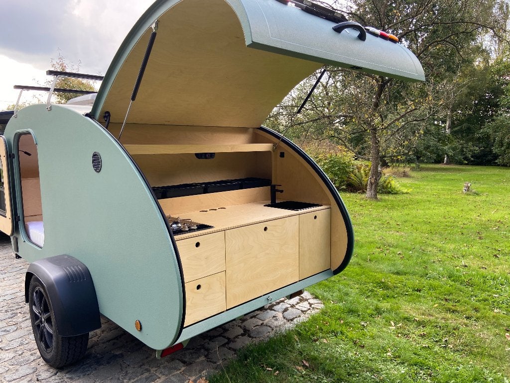 Pure Camper teardrop minicaravan (2025) met fabrieksgarantie, Caravanes & Camping, Autres marques, Entreprise, Jusqu'à 4 m, 500 - 750 kg