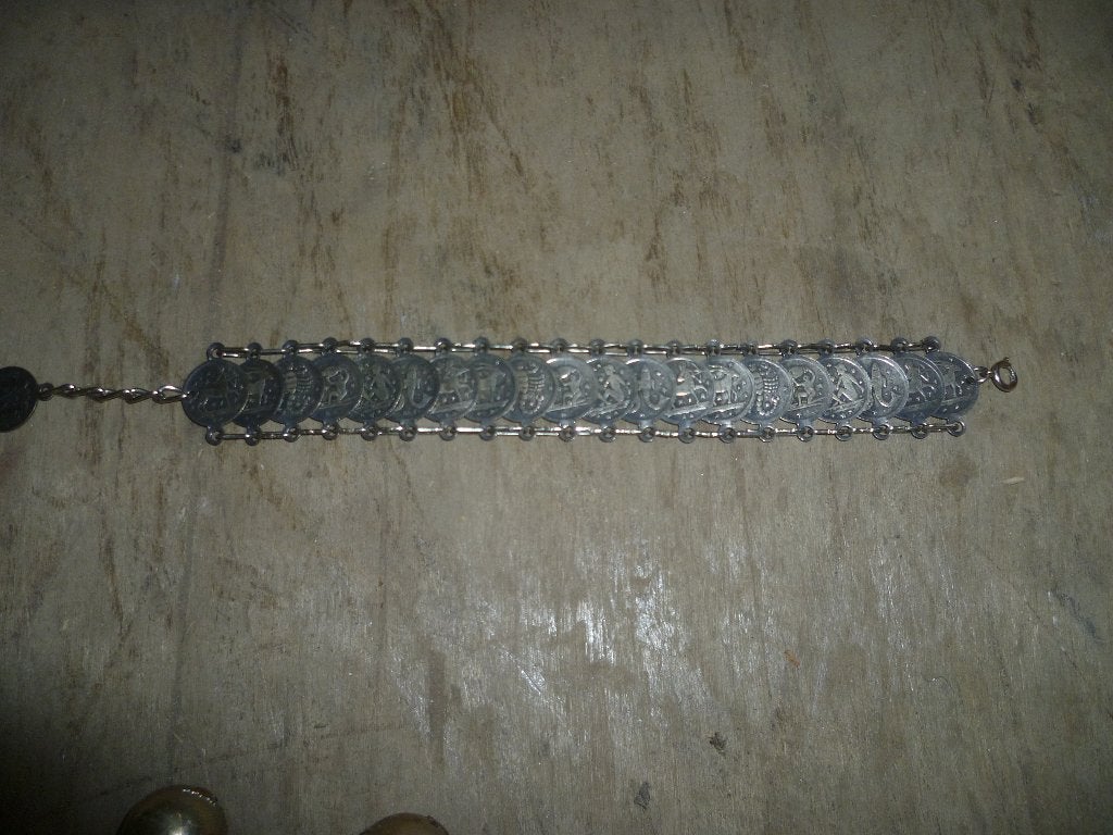 ZILVEREN ARMBAND, Antiek en Kunst, Curiosa en Brocante, Ophalen