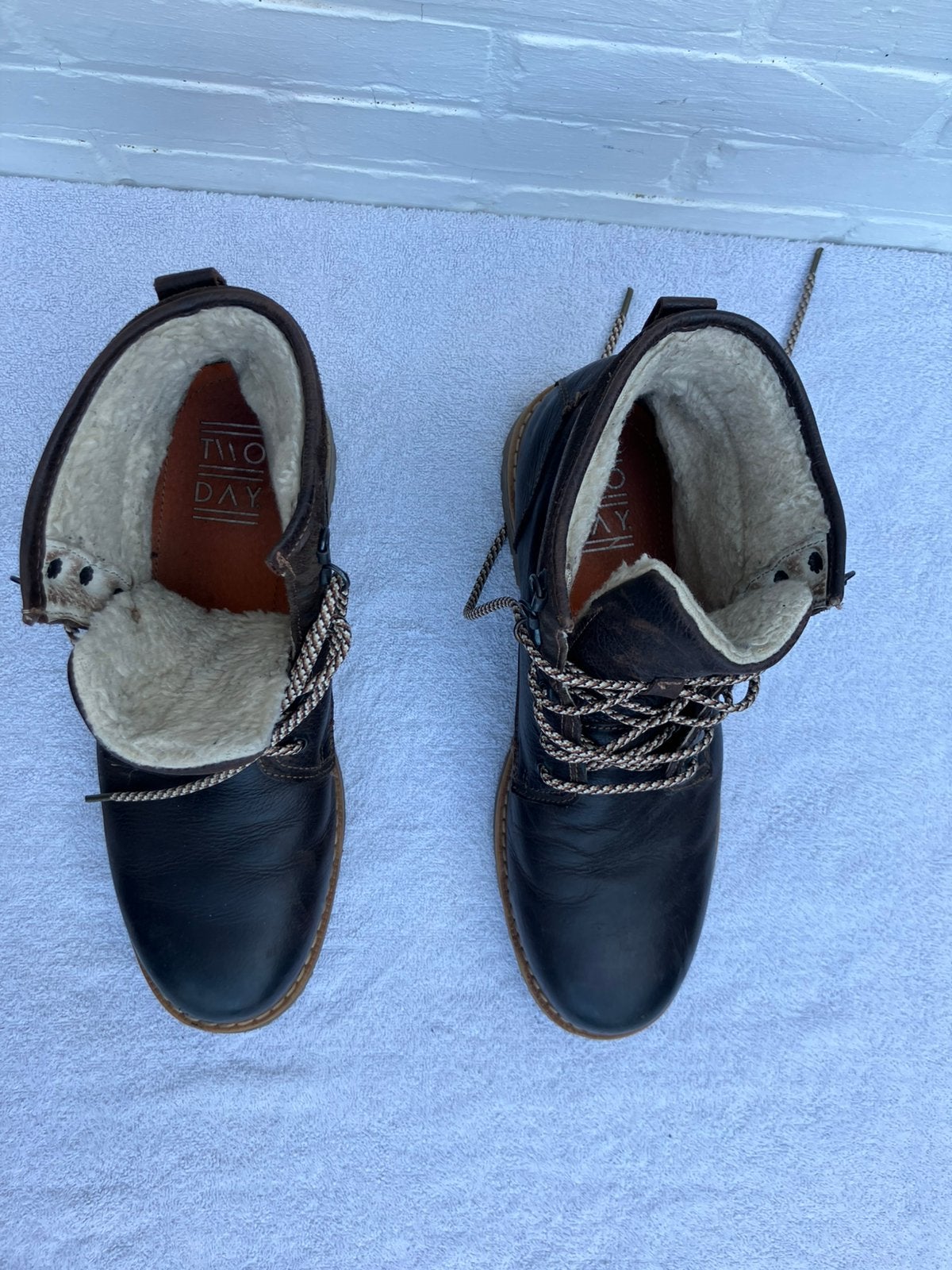 Leren laarzen 45, Ophalen, Bruin, Boots, Gedragen