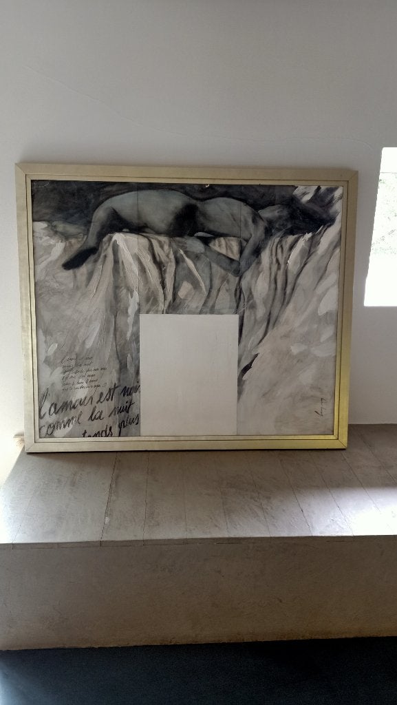 Peinture sur toile, Textile, Peinture acrylique, Enlèvement, Peint à la main