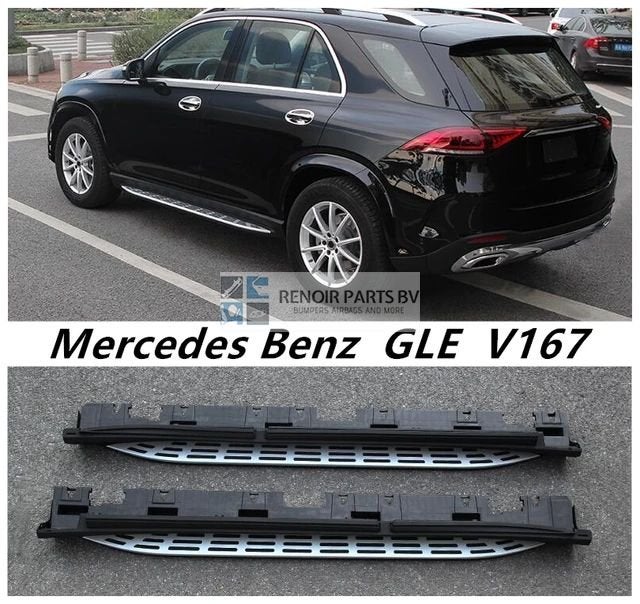 Dorpel Mercedes GLE W167 V167 Zijskirt Treeplanken Side Step, Auto-onderdelen, Gebruikt, -, -, Links