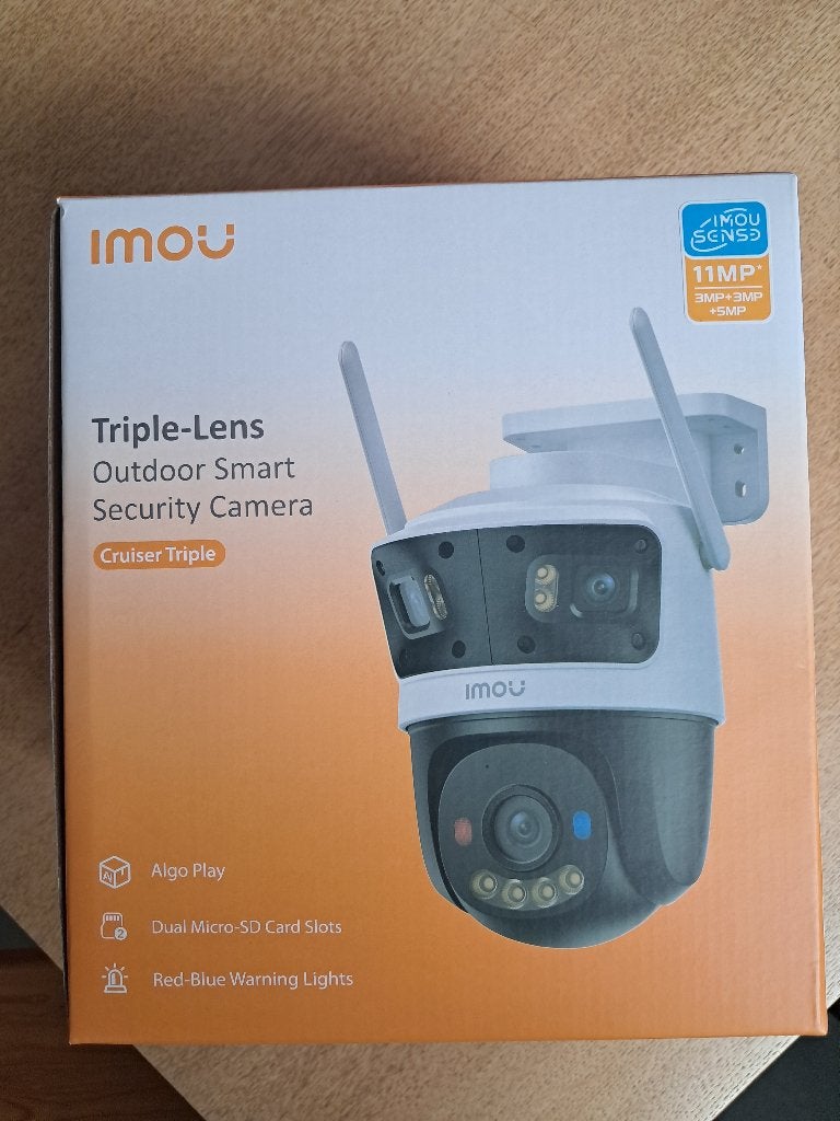 Imou Triple-lens outdoor smart bewakingscamera, Audio, Tv en Foto, Videobewaking, Ophalen, Nieuw, Buitencamera