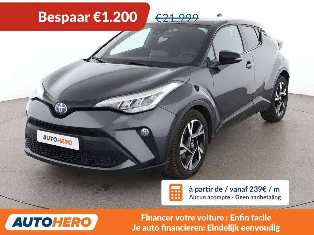 Toyota C-HR 1.8 Hybrid Team D (année de construction 2022), Autos, Toyota, Argent ou Gris, Achat, Euro 6, Noir