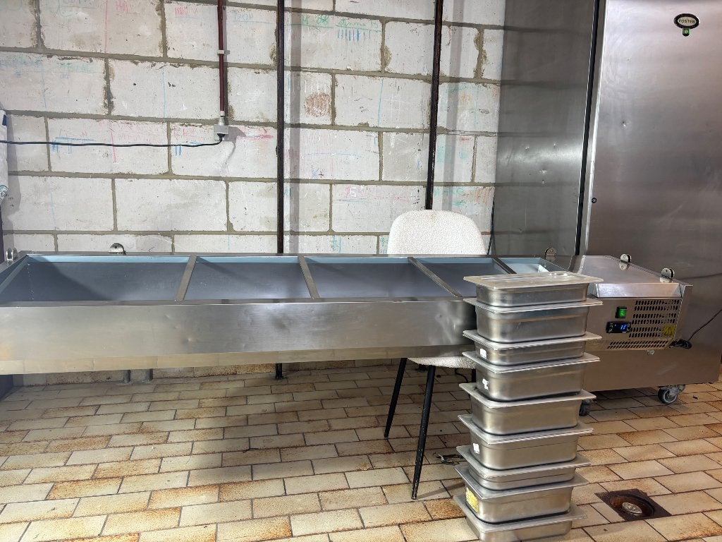 Saladette complète plus bac en inox, Articles professionnels, Enlèvement