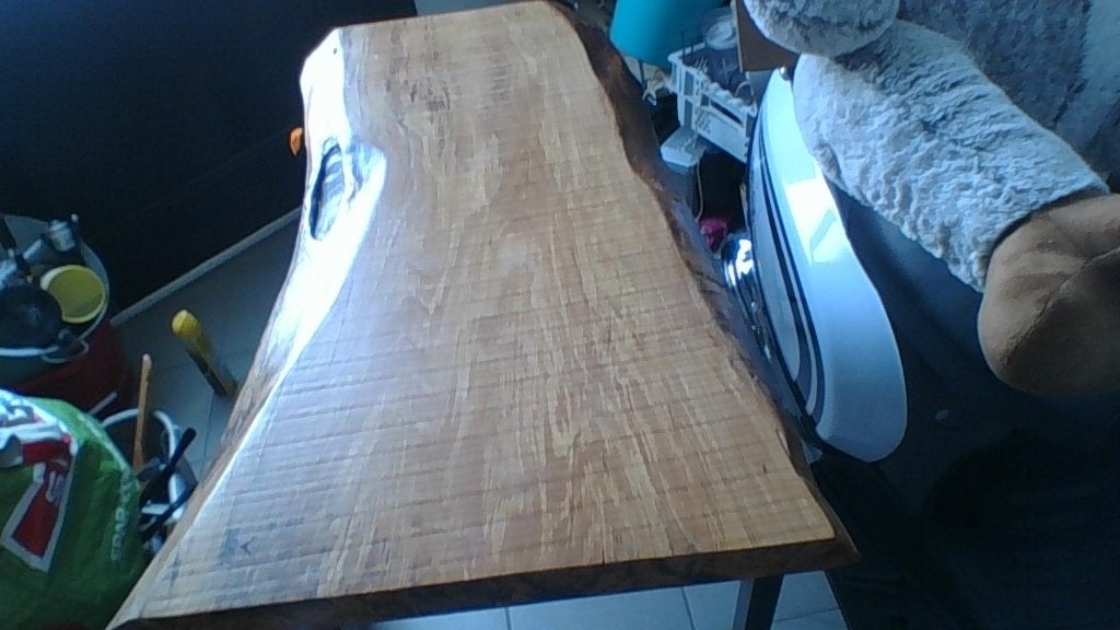boomstamtafel van 95 cm lengte, Maison & Meubles, Tables | Tables d'appoint, Comme neuf, Autres formes, Enlèvement