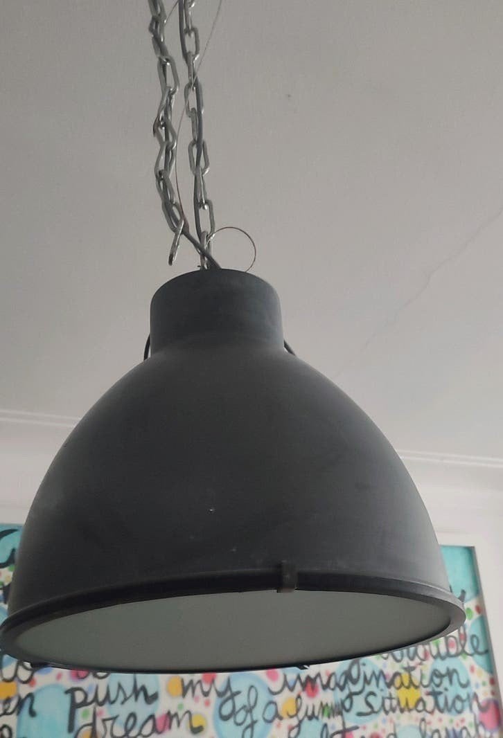 lampe industrielle, Comme neuf, E27 (grand), Métal, Industriële