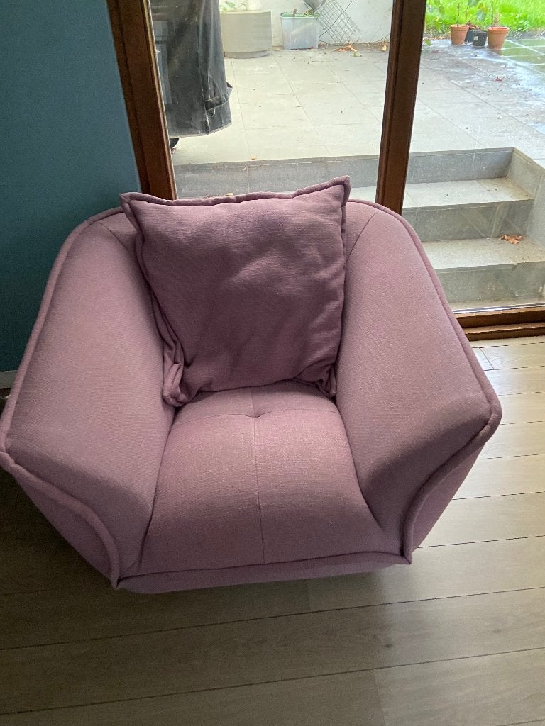 Canapé dépôt design rose, Maison & Meubles, Enlèvement, Utilisé, Tissus