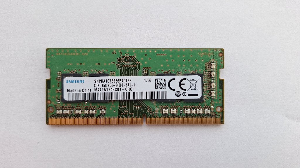 Samsung 8GB DDR4-2400 SO-DIMM laptopgeheugen, Enlèvement ou Envoi, DDR4, 8 GB, Utilisé