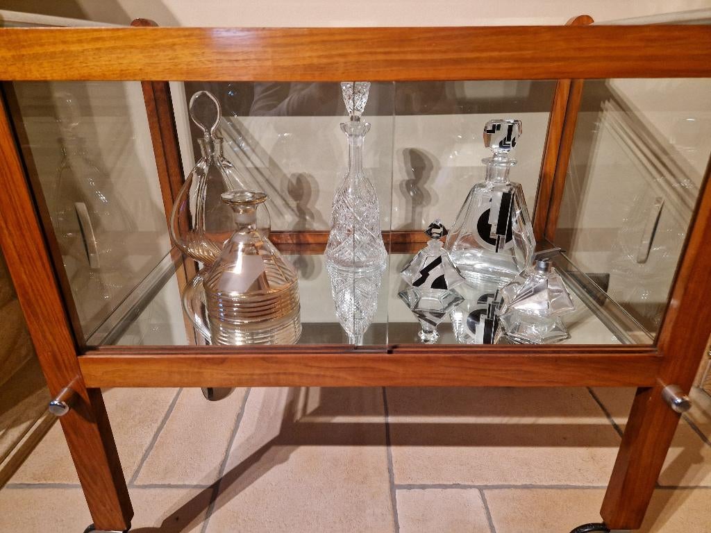 Art Deco chromen serveerwagen, jaren 1930, Antiek en Kunst, Ophalen of Verzenden