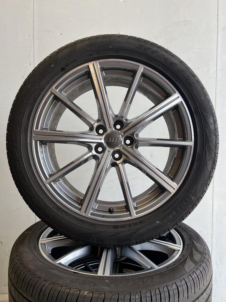 20’’ AUDI Q5 SQ5 VELGEN ZOMERBANDEN ORIG, Auto-onderdelen, Banden en Velgen, Banden en Velgen, Zomerbanden, 20 inch, 255 mm, Personenwagen