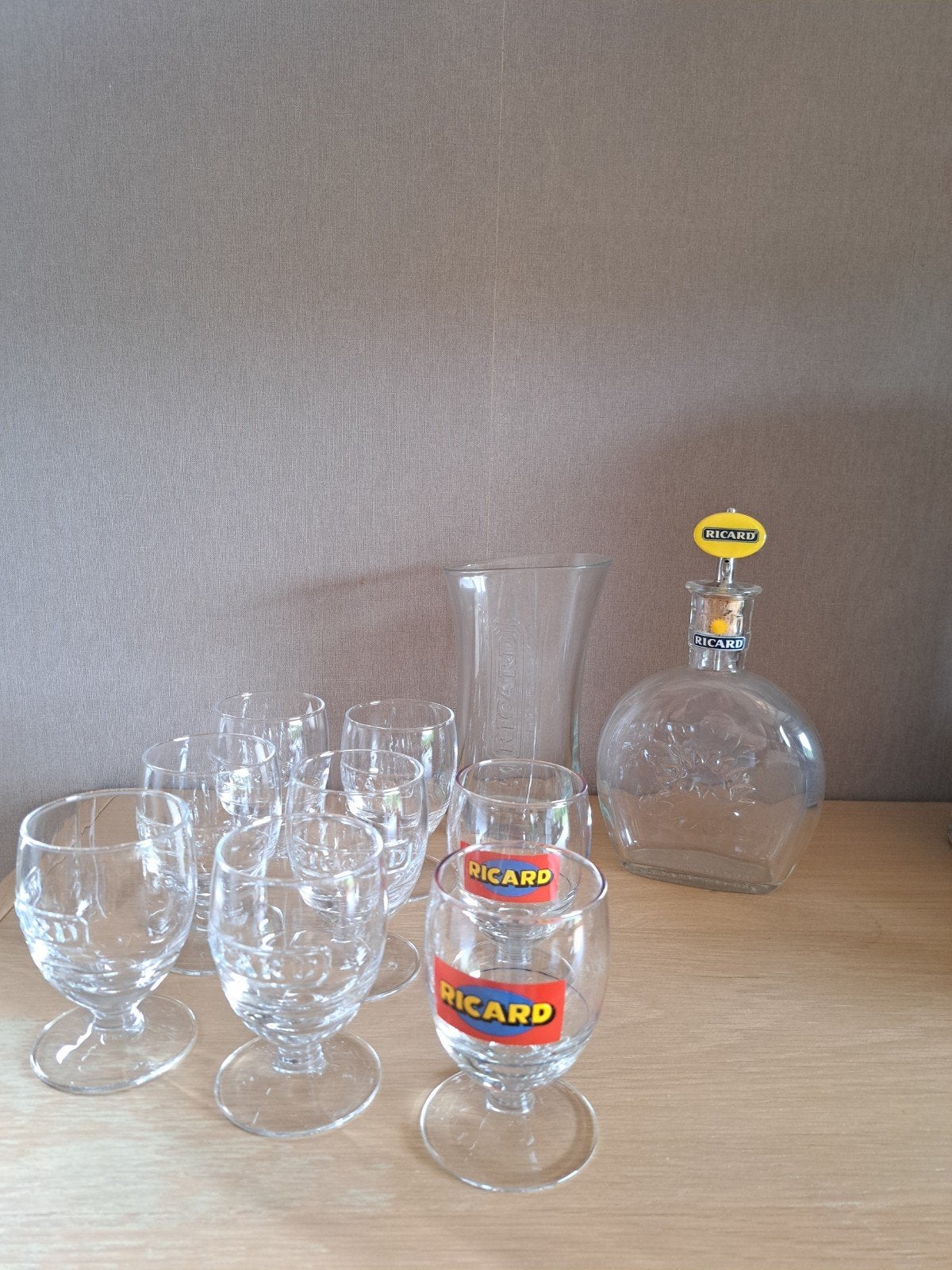 Ricard glazen, Verzamelen, Glas en Drinkglazen, Ophalen