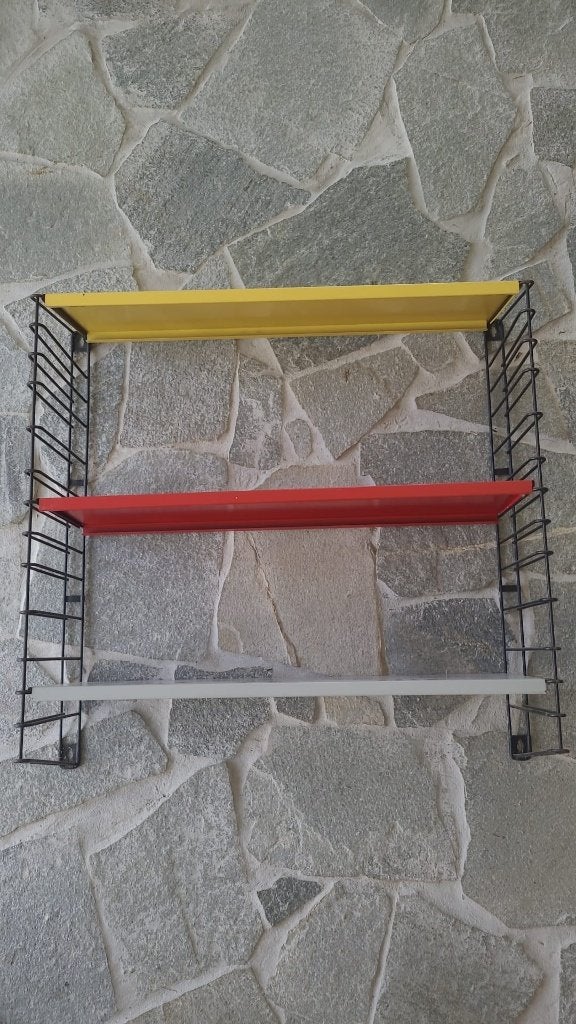 Vintage Tomado Holland wandrek, rood/geel/grijs, Huis en Inrichting, Woonaccessoires | Wandplanken en Boekenplanken, Ophalen, Gebruikt
