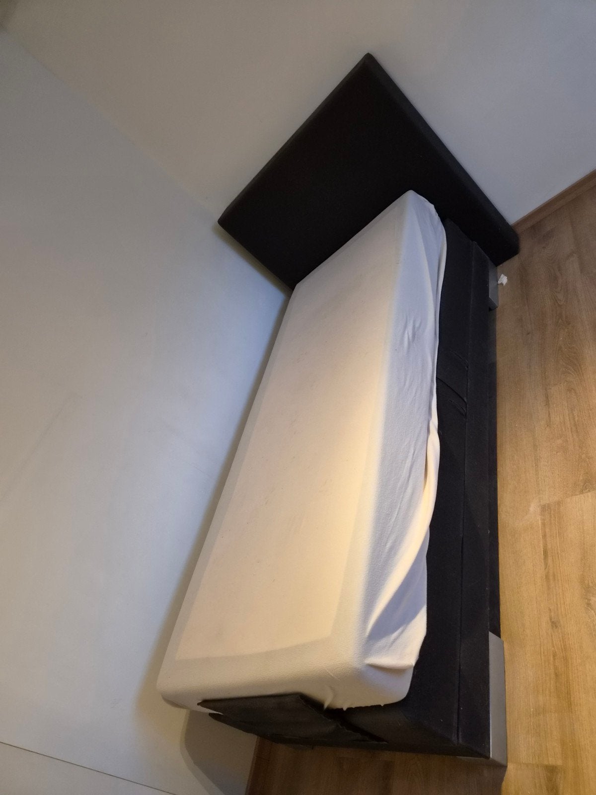 ​Luxe Elektrische 1-Persoons Boxspring (90x200), Huis en Inrichting, Ophalen, 90 cm, Eenpersoons, Zo goed als nieuw