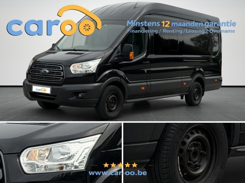 Ford Transit 2.0 TDCI L4H3 *6 PLAATSEN - GARANTIE - CRUISE -, 1995 cc, Euro 6, Zwart, 97 kW
