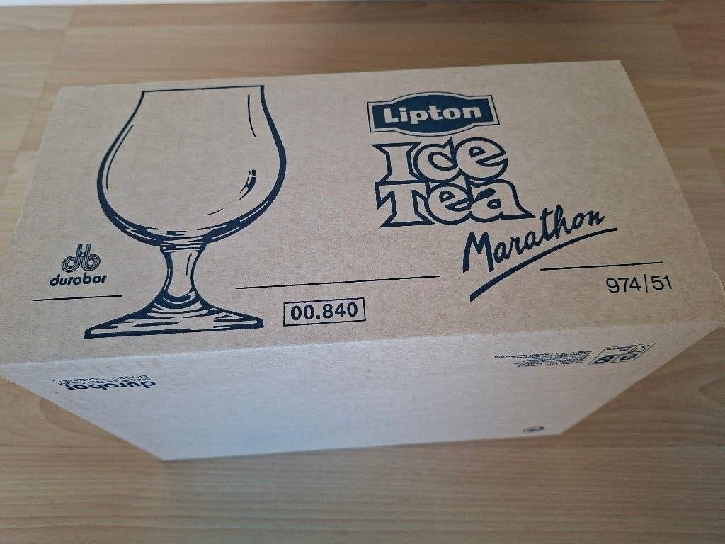 6 Vintage Durobor "Breughel/Marathon" glazen (51cl) – NIEUW, Enlèvement ou Envoi, Verre à bière