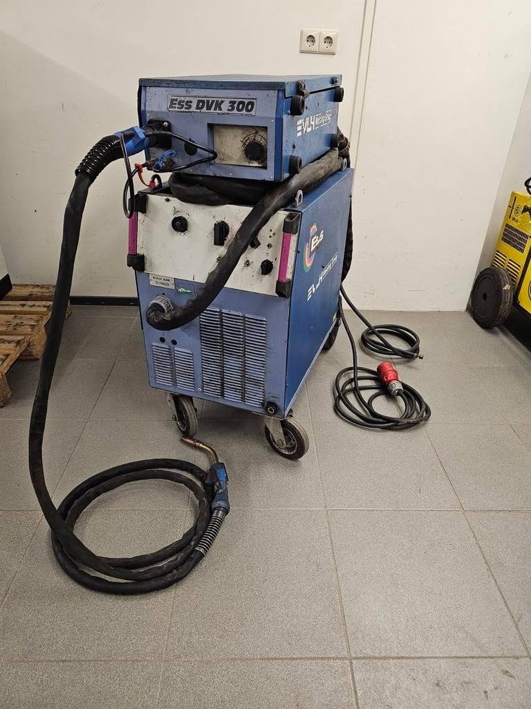 ESS DVK 300 MIGMAG lasapparaat – 400V werkend compleet, Ophalen, Gebruikt, 250 ampère, CO2
