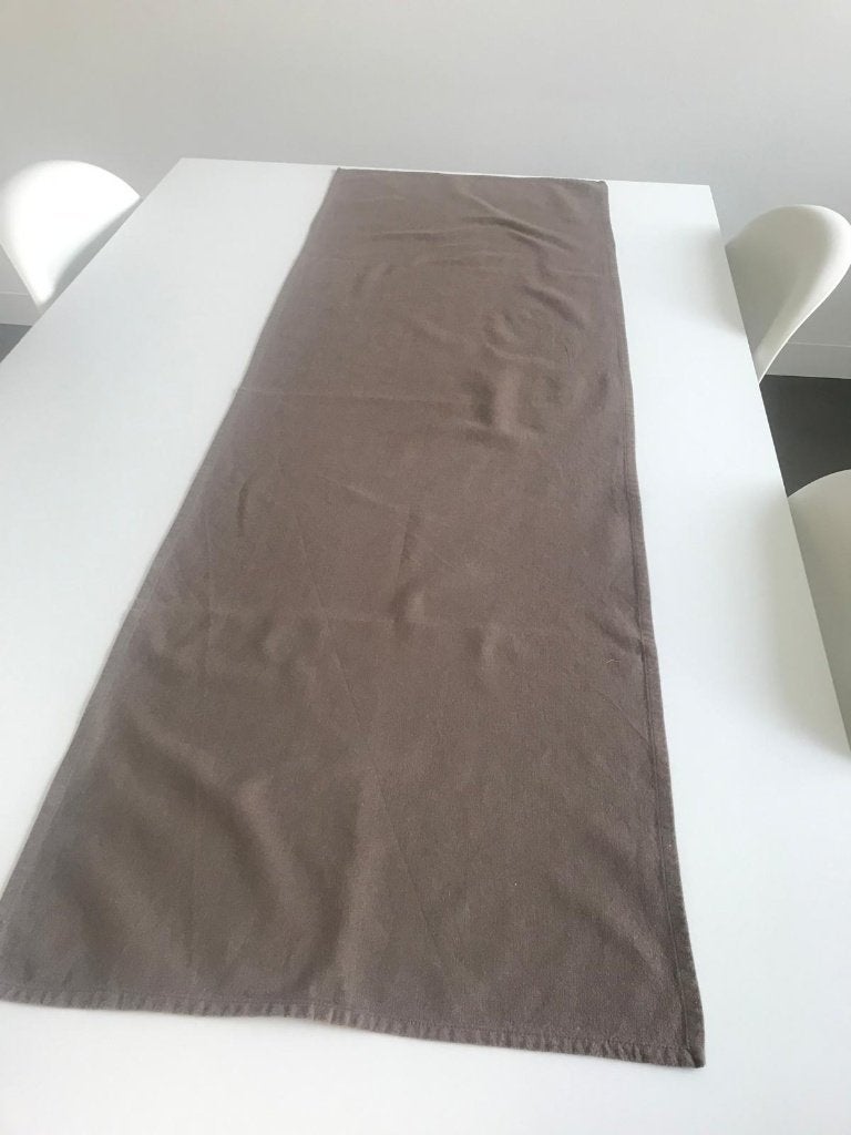 Chemin de table en coton marron, 150 cm x 50 cm, Maison & Meubles, 150 cm, Chemin de table, Comme neuf, Marron