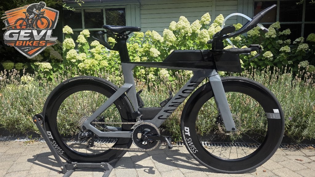 TT Canyon Speedmax CF SL 7 Rival AXS 12 pièces+Roues Carbon, G, G, G, Comme neuf