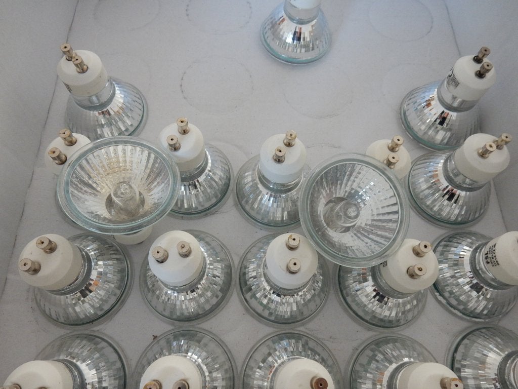lampes halogènes socket GU10, 220V, 35W, Enlèvement ou Envoi, Verre, Utilisé, Autres types
