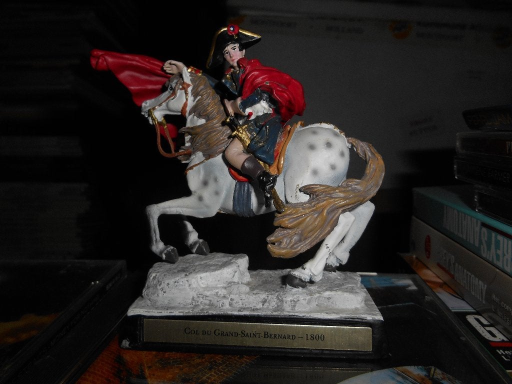 Napoléon 1er Consul figurine en plomb Col du grd st Bernard, Collections, Enlèvement ou Envoi