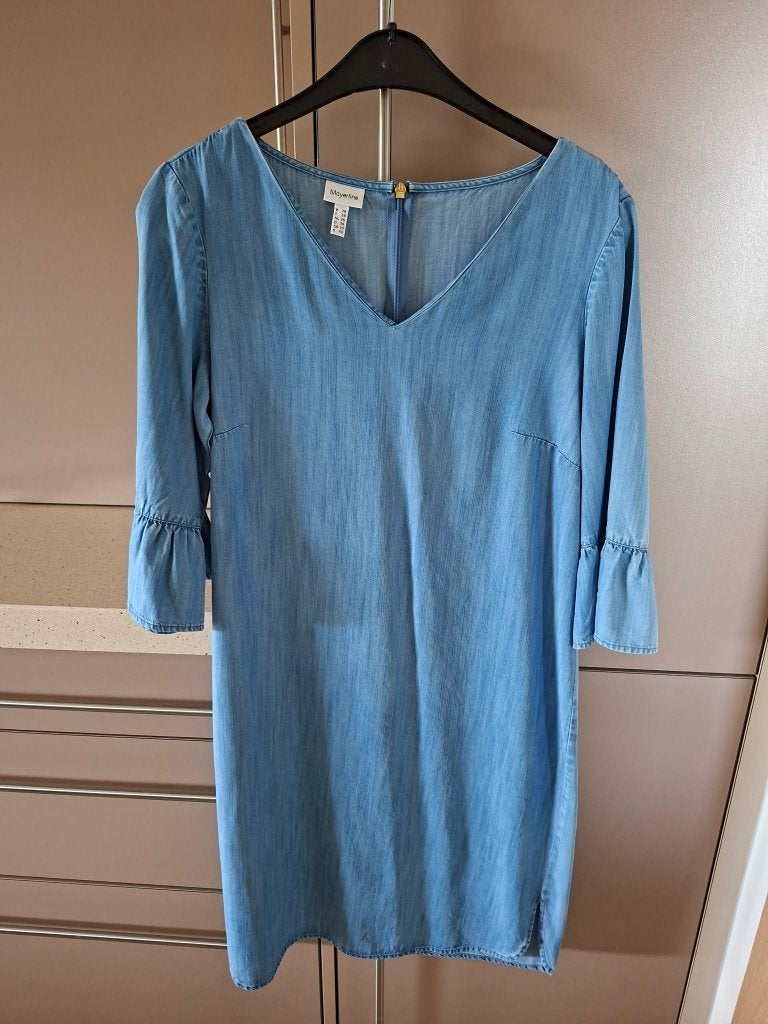 Mayerline lichte jeans jurk maat 38, Maat 38/40 (M), Mayerline, Blauw, Ophalen of Verzenden