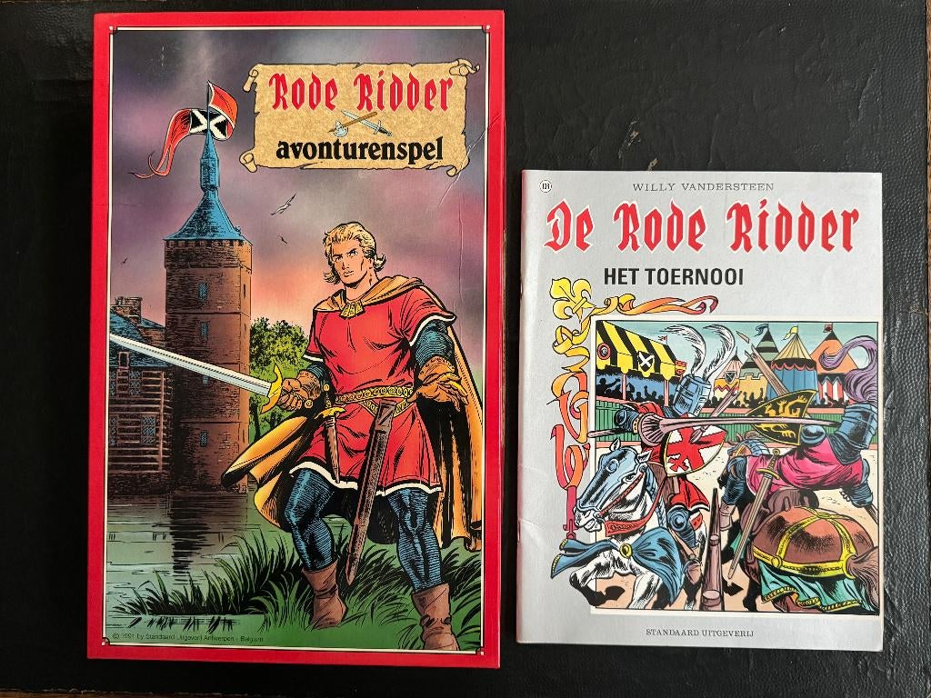 Rode Ridder Avonturenspel + Album Het Toernooi, Verzamelen, Ophalen of Verzenden, Overige figuren, Gebruikt, Boek of Spel