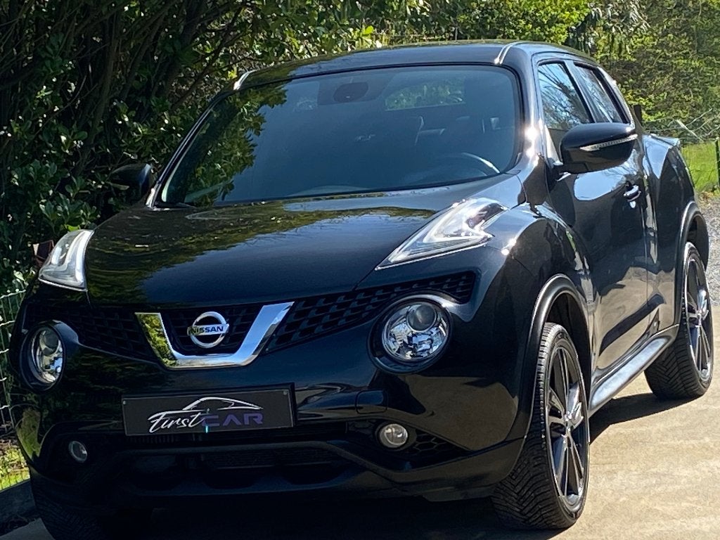 Nissan Juke 1.2i 02/2018 117975km NAVI - CARNET- GARANTIE!!!, Auto's, Nissan, Navigatiesysteem, Zwart, 5 deurs, SUV of Terreinwagen