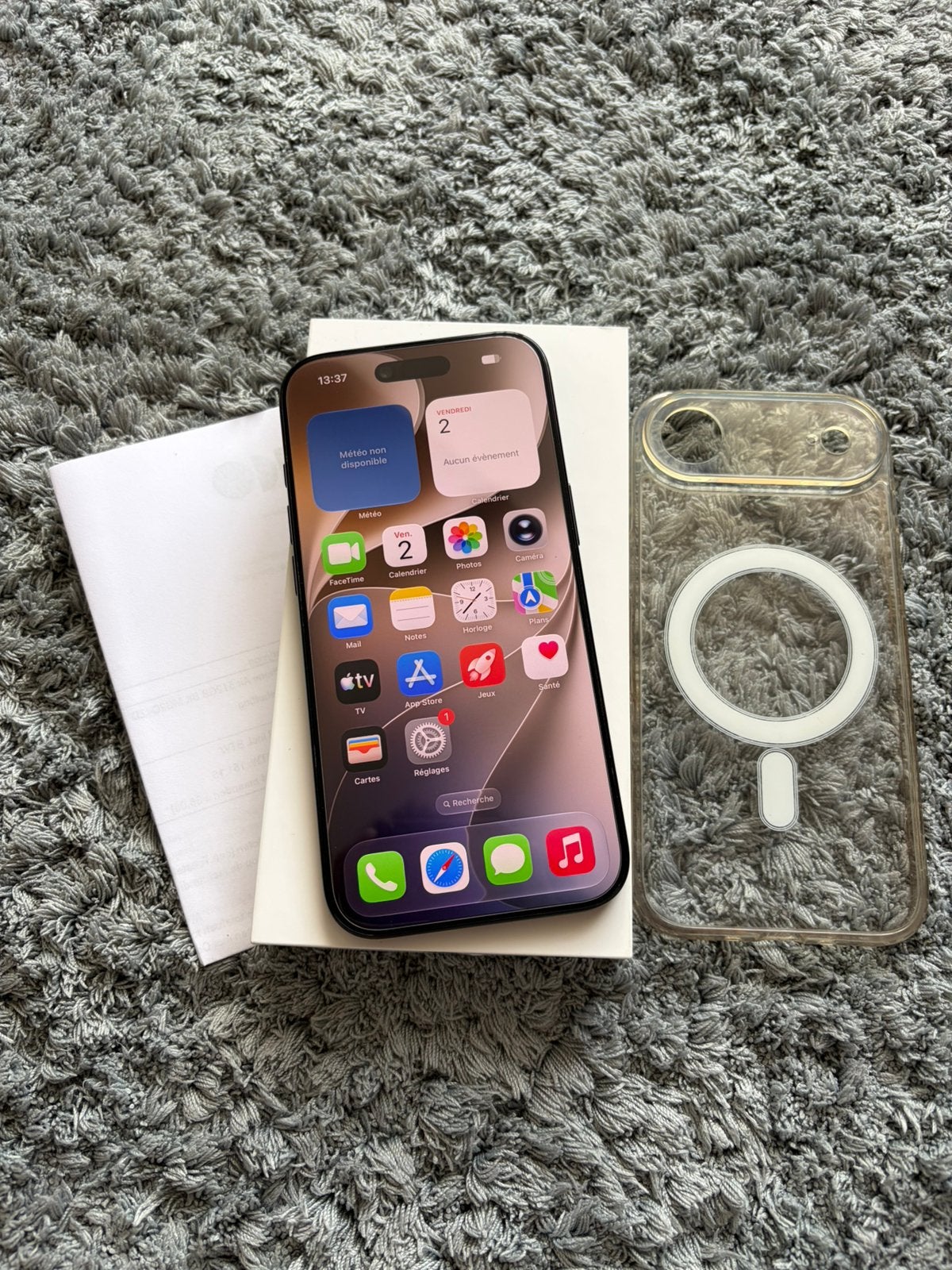 iPhone 17 Air Noir Sidéral - 512Go avec facture et garantie!, IPhone 17 Air, 512 GB, Comme neuf, Enlèvement