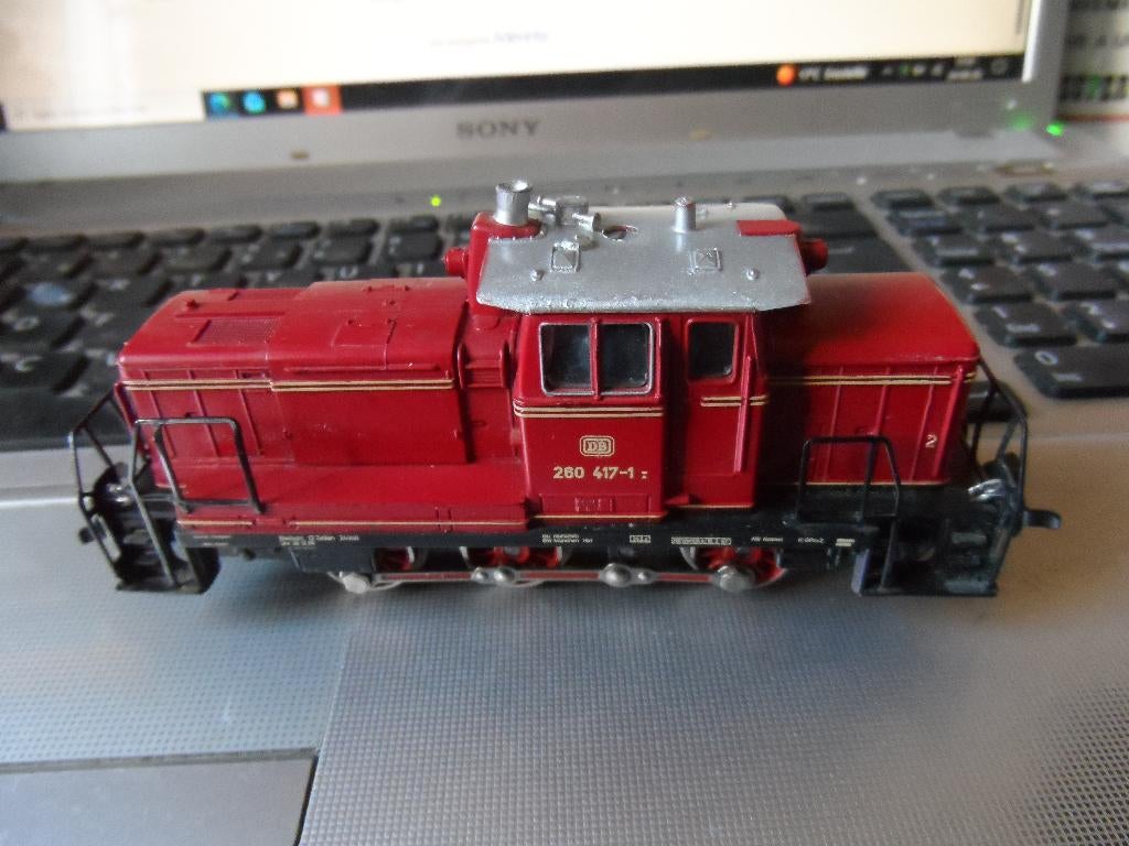 MARKLIN HO 3064 - BR 260 417-1- Loco. diesel - En état ..., Analogique, Enlèvement ou Envoi, Utilisé, Locomotive