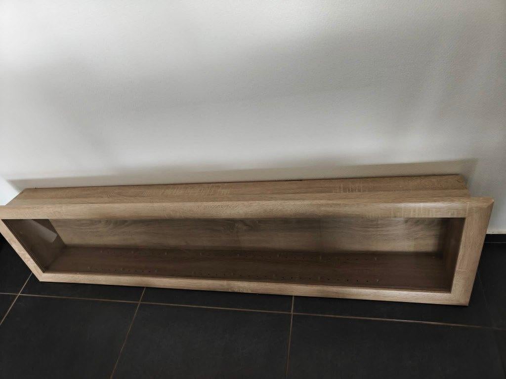 Hang vitrine kast, Ophalen, Minder dan 50 cm, Met deur(en), Glas