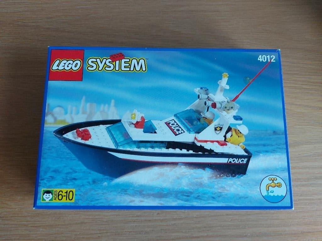 lego politieboot 4012, Inclusief instructies, Lego, Ophalen of Verzenden, Zo goed als nieuw