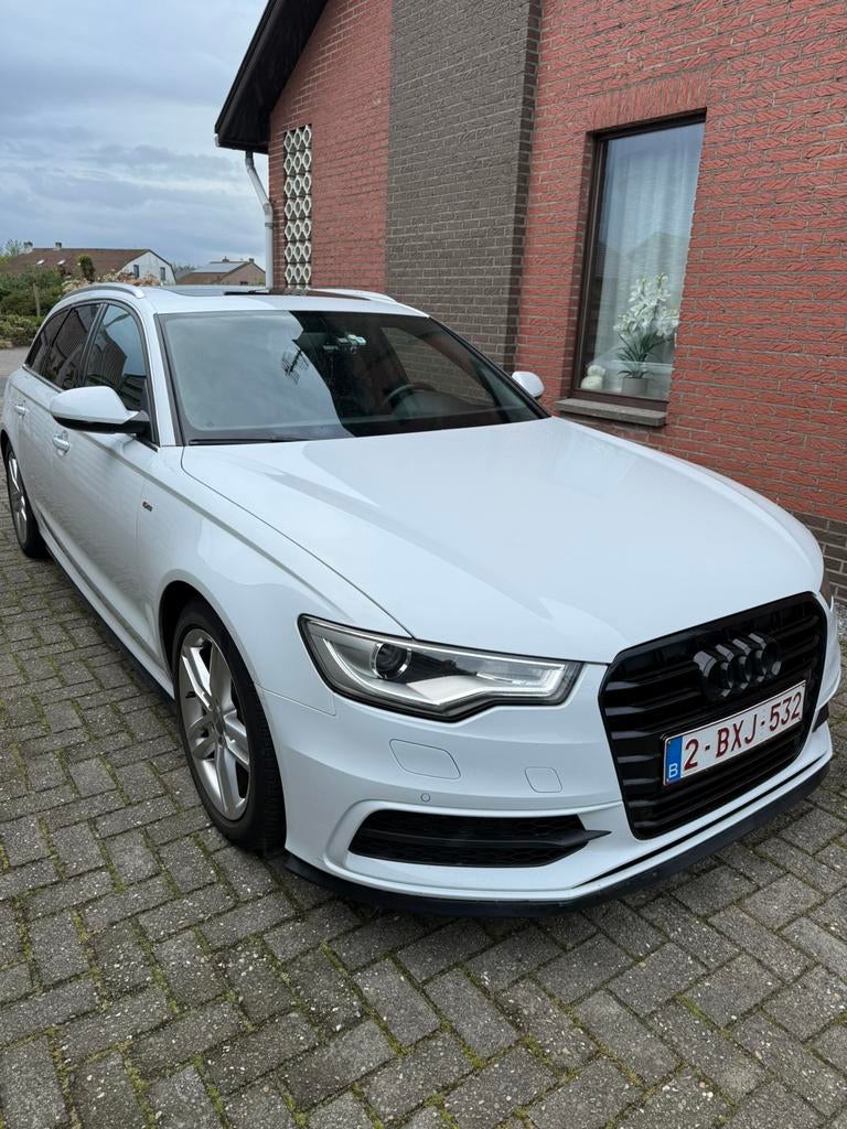 Audi A6 C7 avant 2.0 TDI S-line, Autos, Audi, Particulier, A6, Diesel, Euro 5, Break, 5 portes, Automatique, Blanc, Noir, Cuir