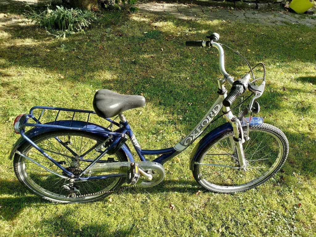 Oxford Kinderfiets 24 inch - Blauw - met versnellingen, Fietsen en Brommers, Ophalen, 20 inch of meer, Gebruikt, Velgrem
