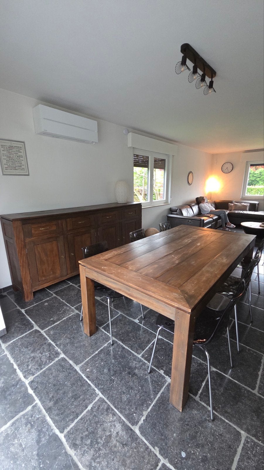 Salle à manger complète en bois massif exotique Péroba, Ophalen