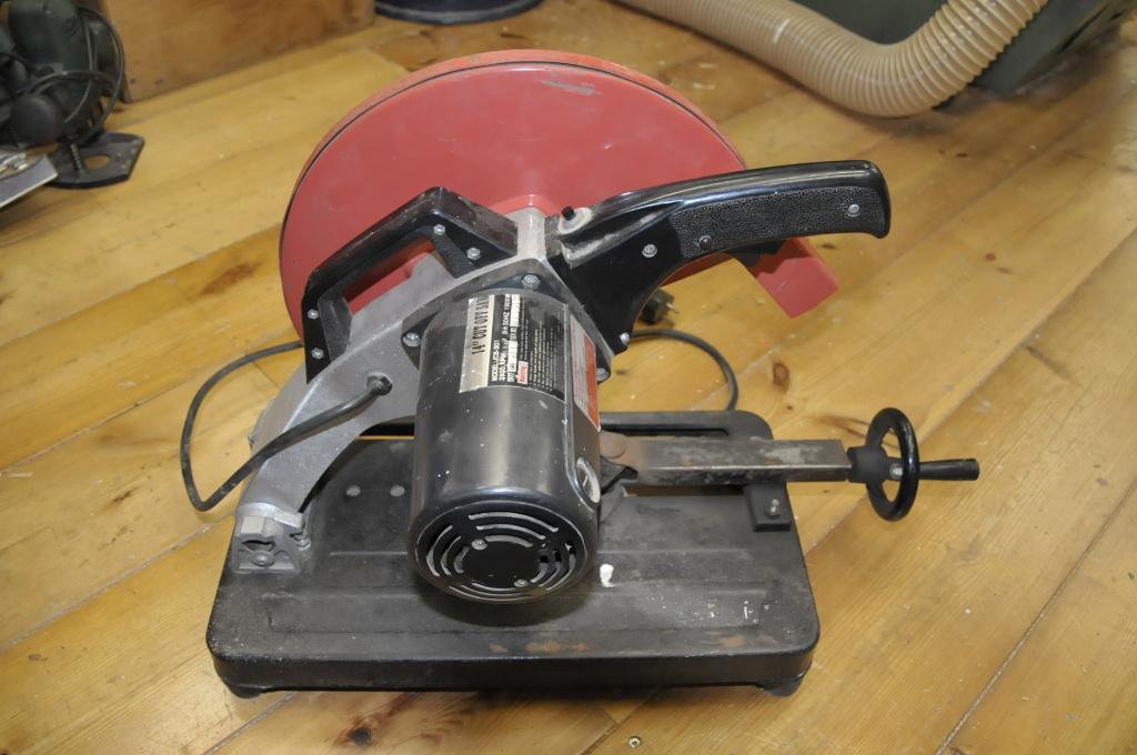 afkortzaag voor metaal of steen, Doe-het-zelf en Bouw, Gebruikt, Ophalen of Verzenden, Afkortzaag, 30 tot 70 mm