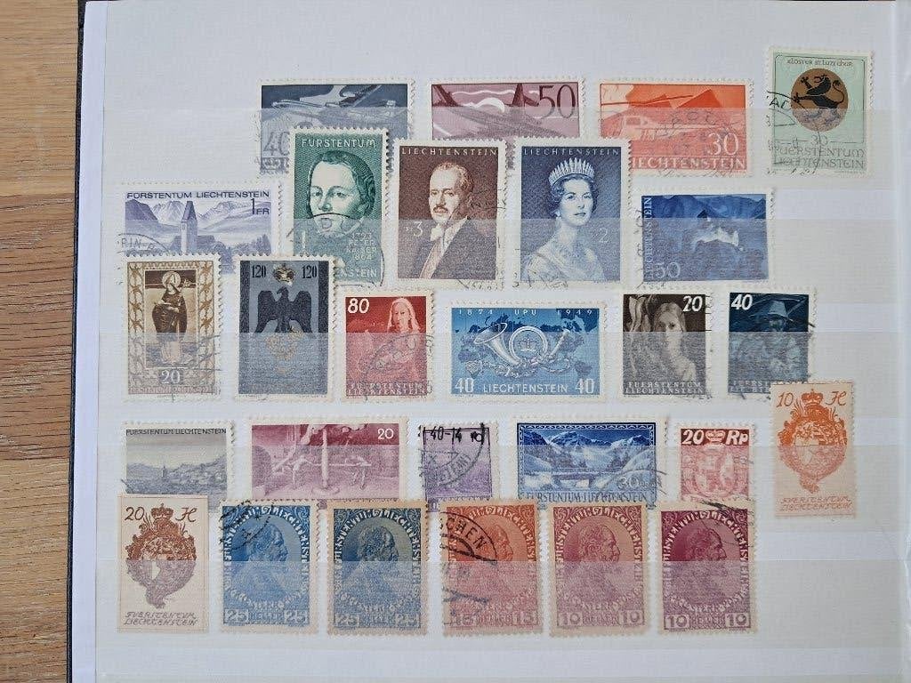 lot postzegels Liechtenstein, te ruilen, Ophalen of Verzenden