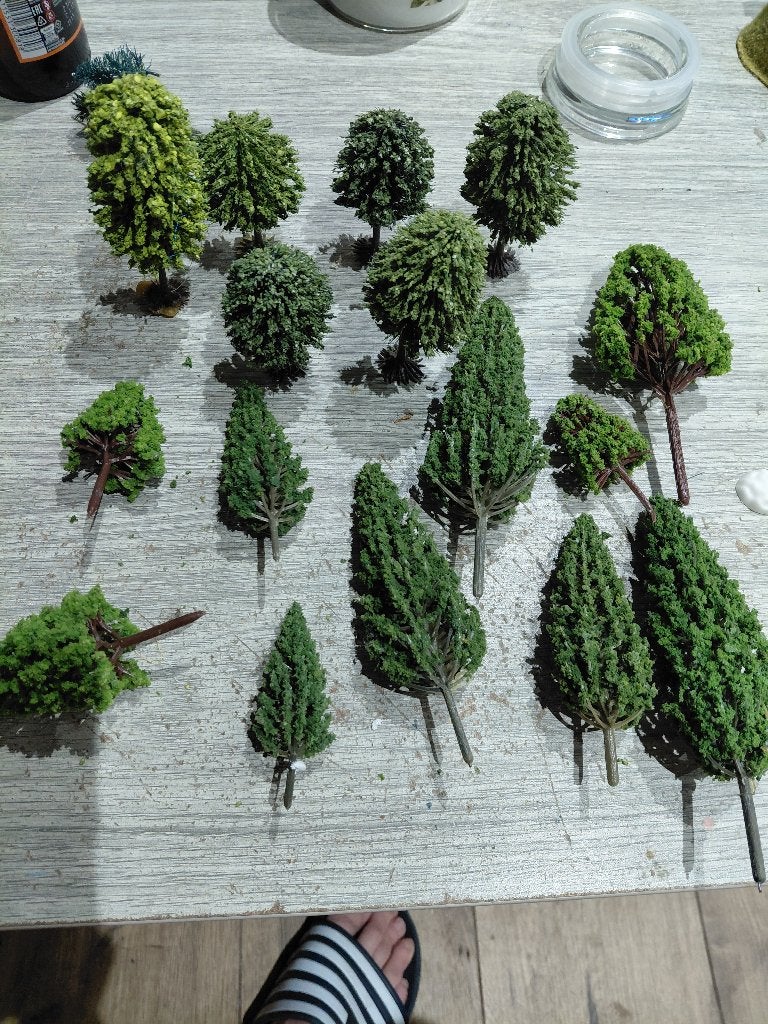 Ho 1:87 Arbre ho et sapin, Ophalen, Gebruikt, Natuur