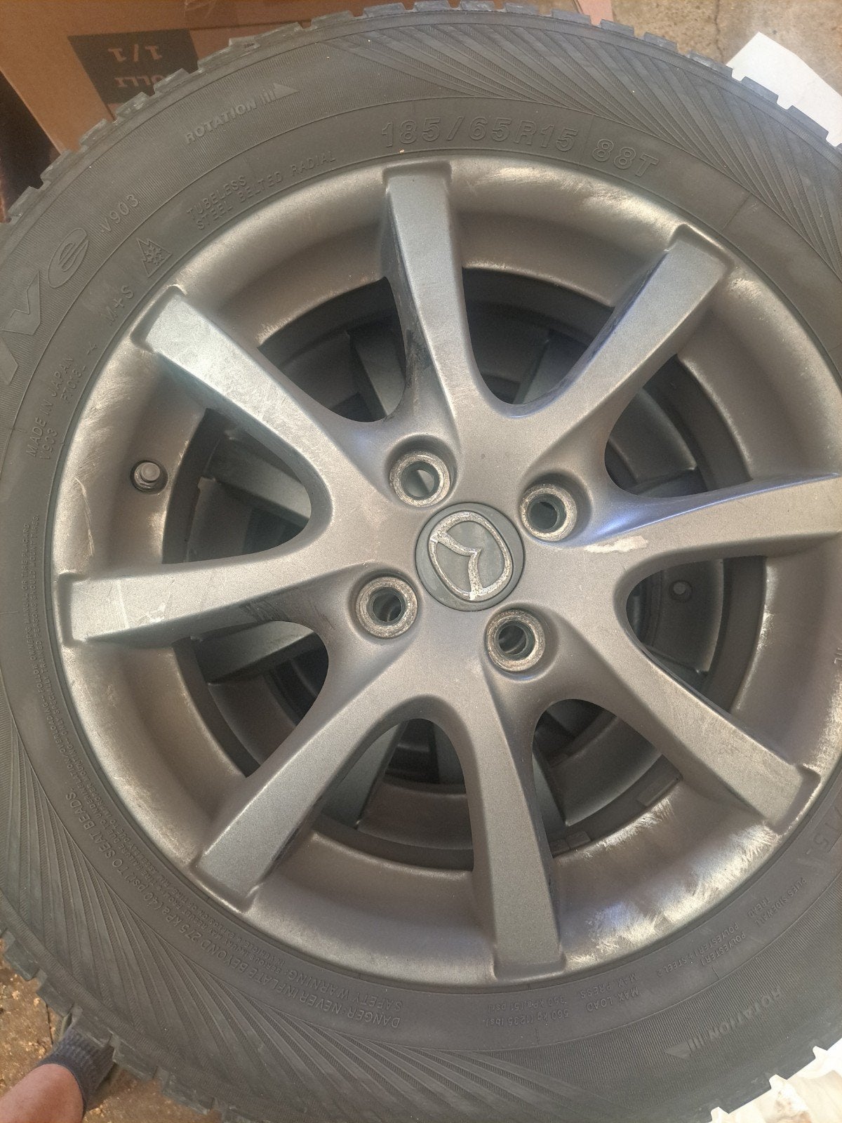 Setje aluminium velgen Mazda 2, Auto-onderdelen, Ophalen, Gebruikt, 15 inch, Velg(en)